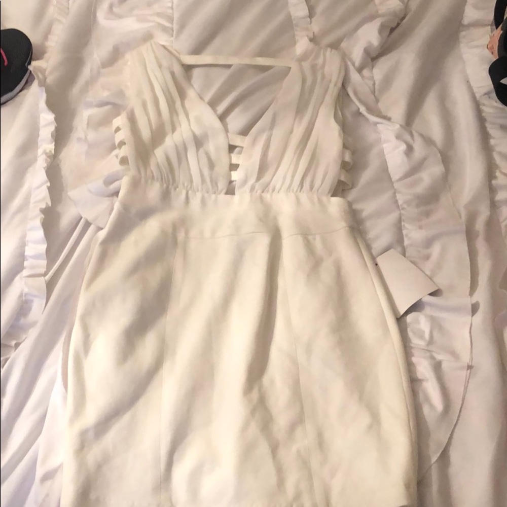 White Greek style dress